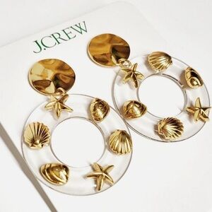 J. Crew Gold Nautical Hoop Earrings